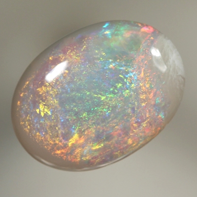 SOLID SEMI BLACK OPAL Bright fire throughout in a 3D pattern